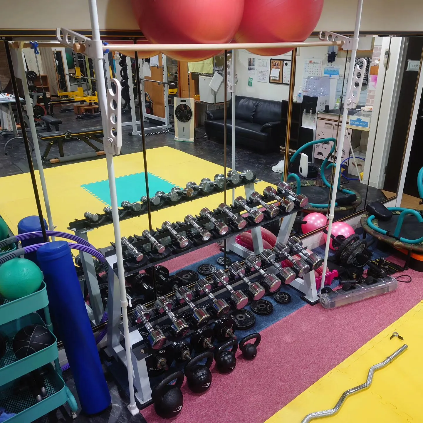 ジムの小物コーナー
